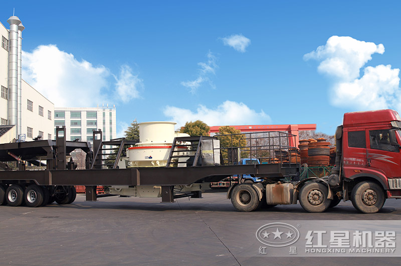 移動式建筑垃圾混凝土制砂機發貨現場