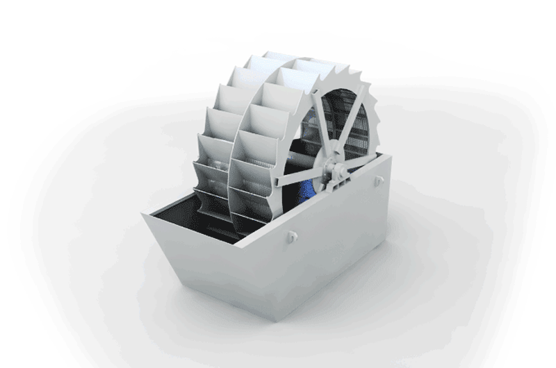 輪斗式洗砂機的工作原理 輪斗式洗砂機的工作原理