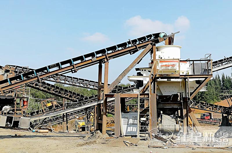 方解石制砂生產線現場