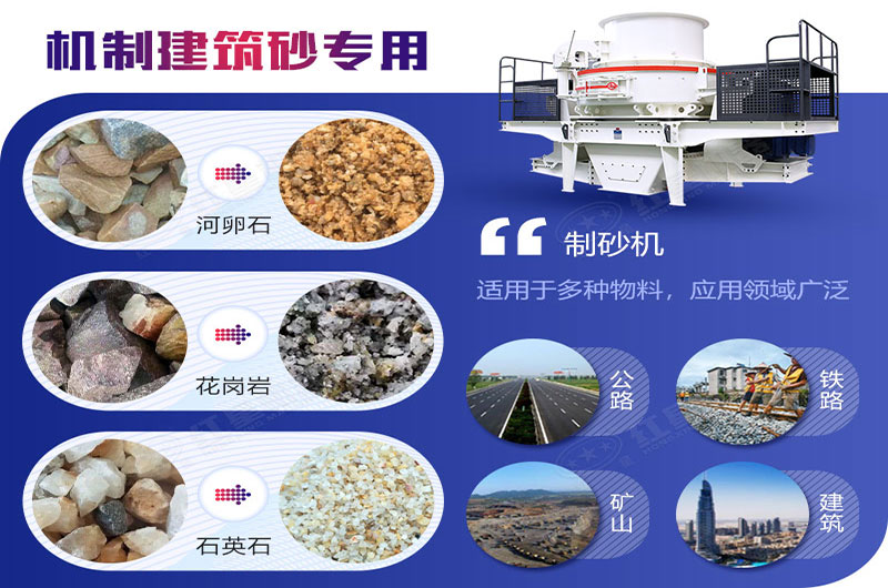 工業機制砂設備可粉碎多種砂石