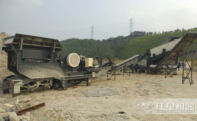 移動式年產30萬噸煤矸石制砂生產線 移動式年產30萬噸煤矸石制砂生產線