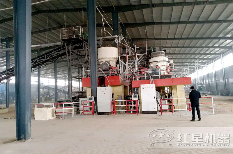 固定式碎石生產線作業現場 固定式碎石生產線作業現場